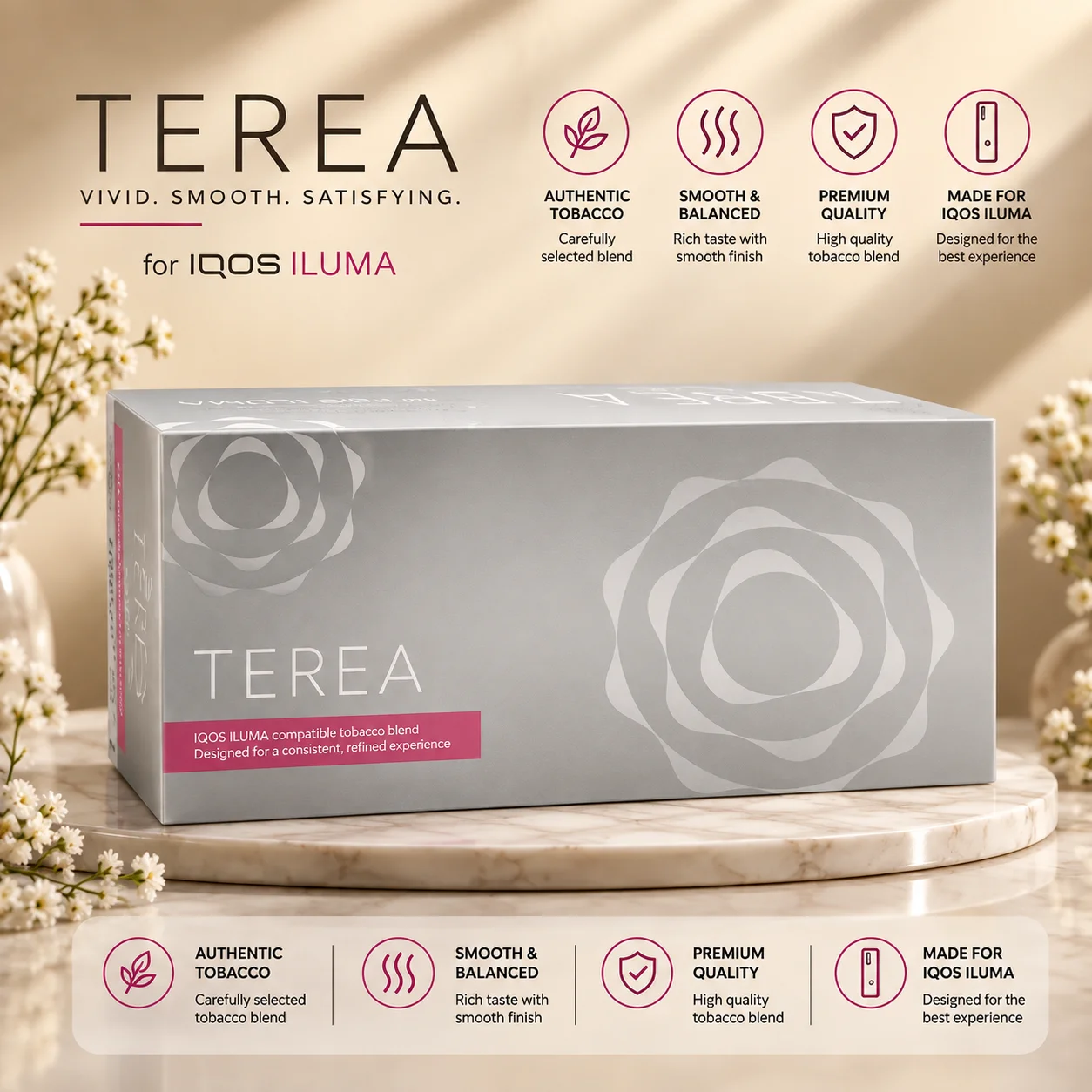 10012 TEREA Silver Kazakhstan Dubai – Heated Tobacco Sticks for ILUMA - Image 1
